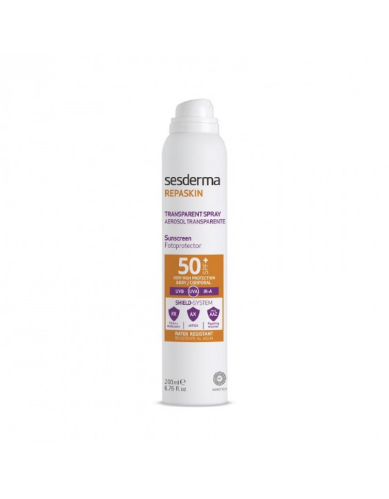 REPASKIN TRANSPARENT SPRAY Body Sunscreen SPF 50 Спрей солнцезащитный прозрачный для тела (Aerosol)  ( цена по запросу )